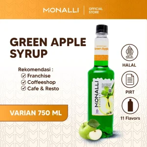 Monalli Syrup - 750 mL Green Apple Syrup