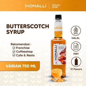 Monalli Syrup - 750 mL Butterscotch Syrup