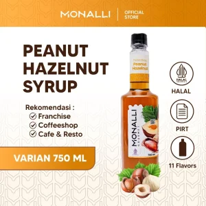 Monalli Syrup - 750 mL Peanut Hazelnut Syrup